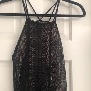 Black lace dress